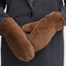 Handschuhe «WOLFIE» in Sepia Tint von b.young