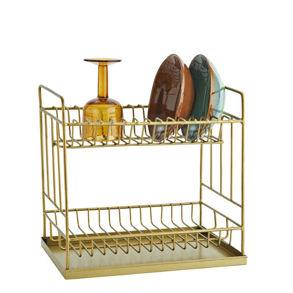 Iron Dish Rack «brass» von Madam Stoltz