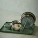 Iron Tray with dish rack «green» von Madam Stoltz