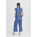 Bluse «Kosmo» in mid blue denim von b.young