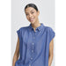 Bluse «Kosmo» in mid blue denim von b.young