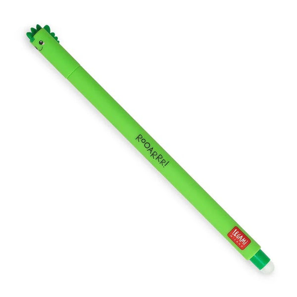 Löschbarer Gelstift «Dino» in grün von Legami