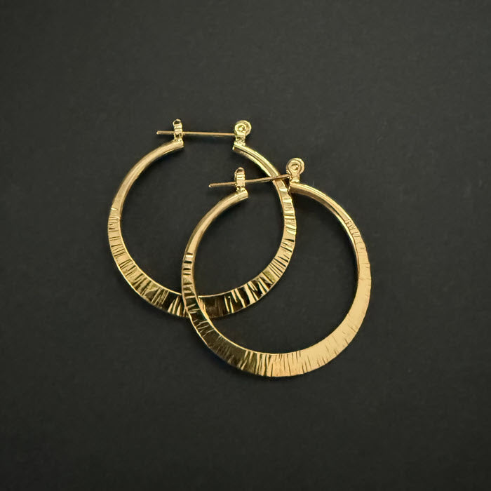 Ohrringe «CREOLES STRIEES» von exquises indecises