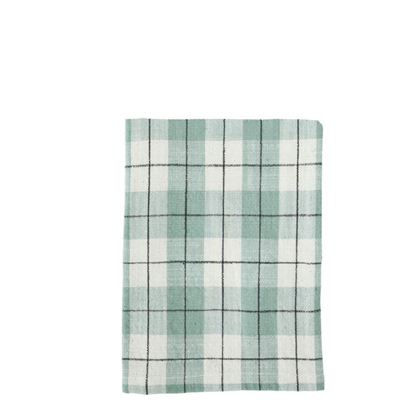Kitchen Towel Checked «Light green» von Madam Stoltz