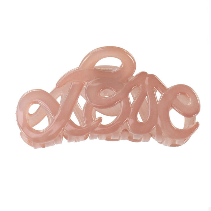 Haarspange «Love» 8cm in pink (61465) von Kknekki