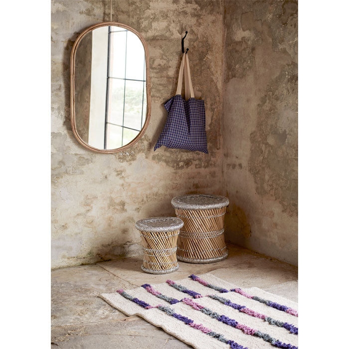 Badezimmerteppich gestreift 70 x 140 cm von Madam Stoltz