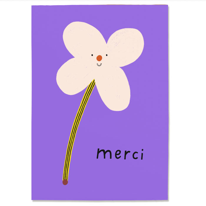 Postkarte «Merci» von Nuukk