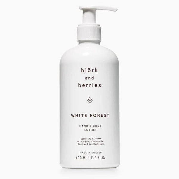 Hand & Body Lotion «White Forest» von björk and berries