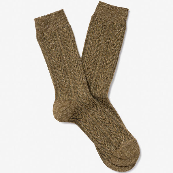 Socken Frauen «Eddie» in Kaki von Royalties