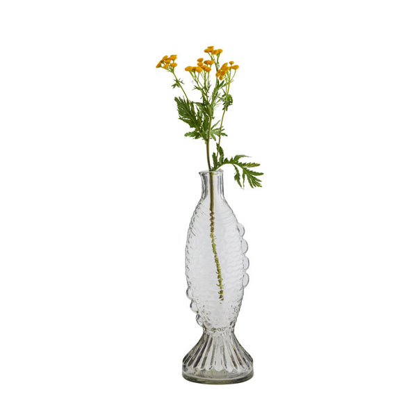 Fish glass vase «Clear» von Madam Stoltz