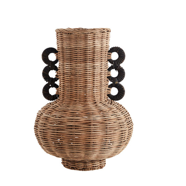 Rattan Vase von Madam Stoltz