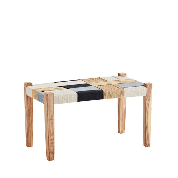 Geflochtene Holzbank von Madam Stoltz