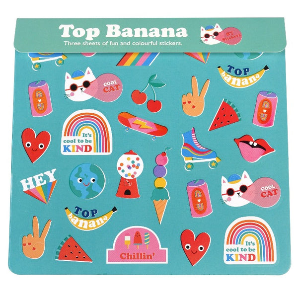 3er-Set Sticker Sheet Top Banana