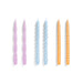 Candle Long Mix Set of 6 in Lilac, light blue, dark peach von HAY