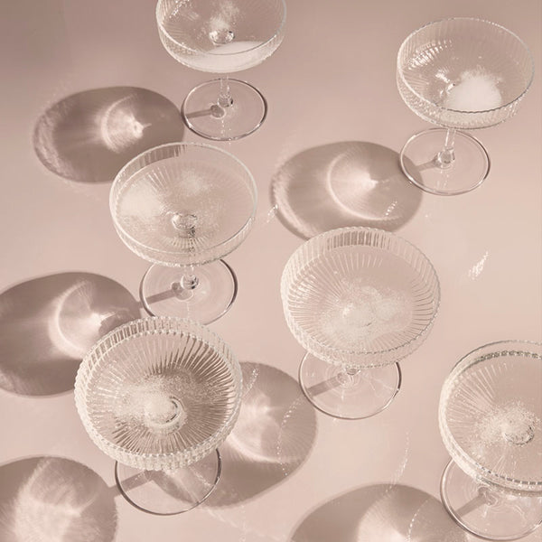 «Ripple» Champagnergläser 2er-Set von Ferm Living