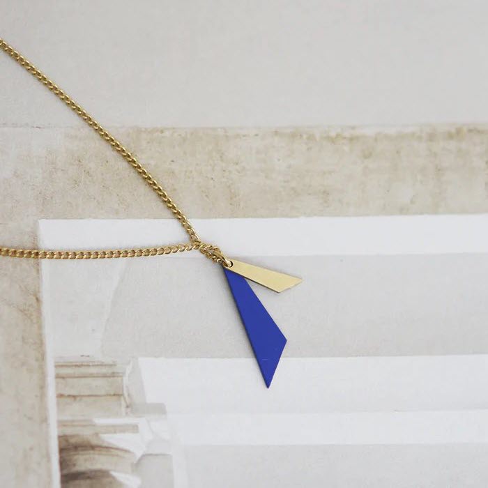 COLLIER «PEPITE» bleu von Judith Benita