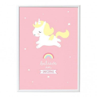 Poster «Unicorn» von a little lovely company