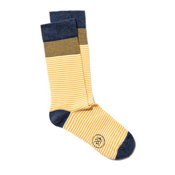 Socken Herren «BRETON STRIPES» Citron von Royalties