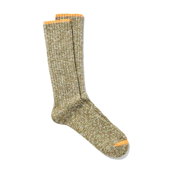 Socken Herren «TOBIAS» Kaki (mit hell orange Board) von Royalties