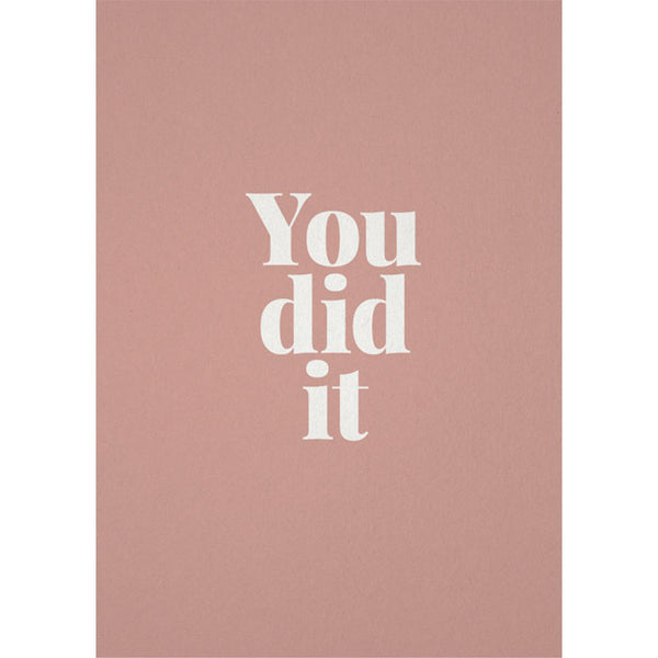 Karte «You did it» von tadah