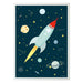 Poster «Space» von A Little Lovely Company