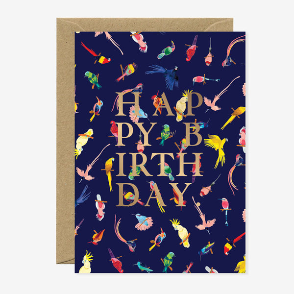 Karte «Happy Birthday Neon Bird» von All the ways to say