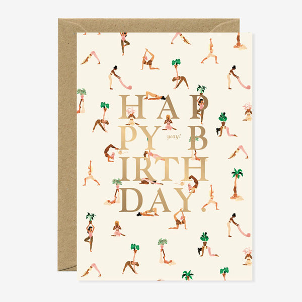Karte «Happy Birthday Yoga» von All the ways to say