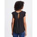 Bluse «MARRAKECH» volans in black von ICHI