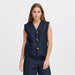 Weste «Hiramo» in denim von ICHI