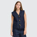 Weste «Hiramo» in denim von ICHI