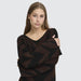 Strickkleid «Kamora» in schwarz/braun von ICHI