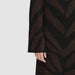 Strickkleid «Kamora» in schwarz/braun von ICHI