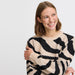 Strickpullover «MINYA» in animal Black Mix von b.young