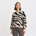 Strickpullover «MINYA» in animal Black Mix von b.young