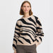 Strickpullover «MINYA» in animal Black Mix von b.young