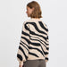 Strickpullover «MINYA» in animal Black Mix von b.young