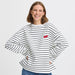 Sweatshirt «RAILA» in Off white Mix von b.young