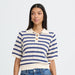 Polojumper «Mikala» blau-weiss gestreift von b.young