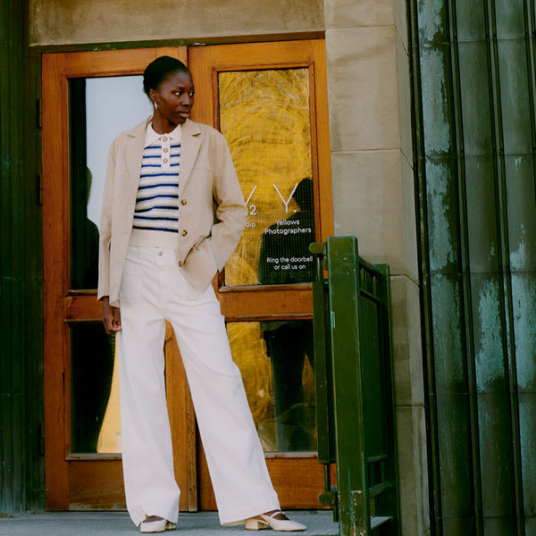 Jeans «Lydia» in weiss von b.young