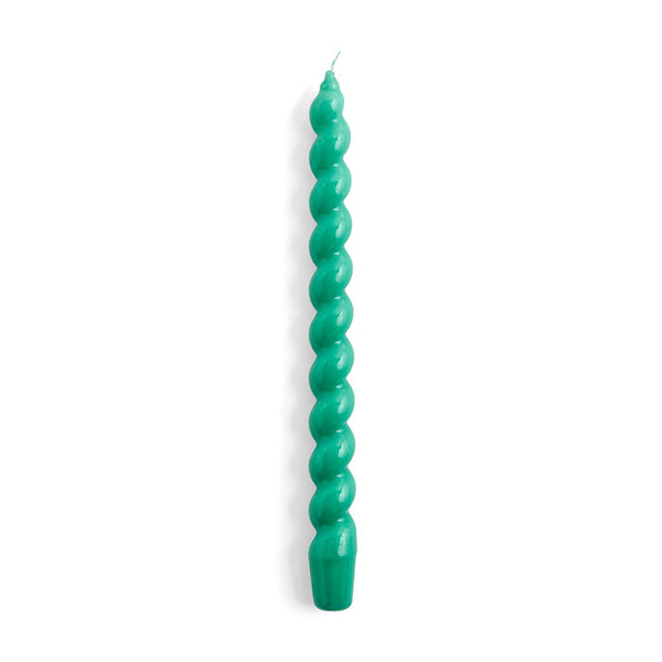 Candle Long Spiral in green von HAY