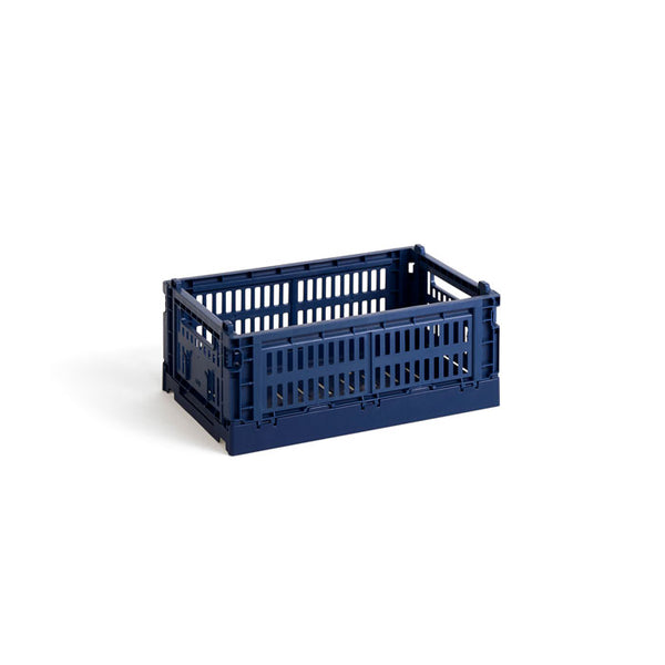 Colour Crate S in dark blue von HAY