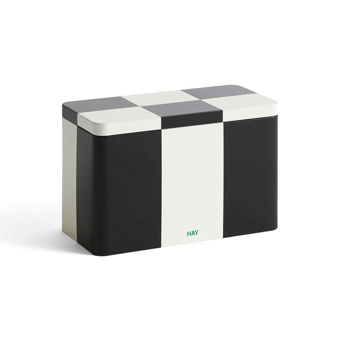 Tin Container-Medium-Black and off-white von HAY
