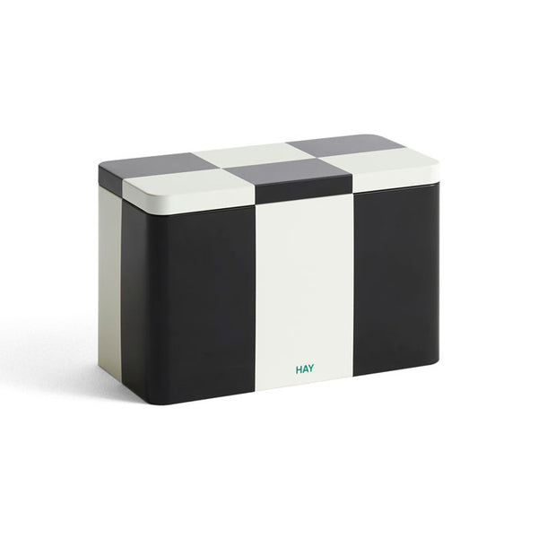 Tin Container-Medium-Black and off-white von HAY