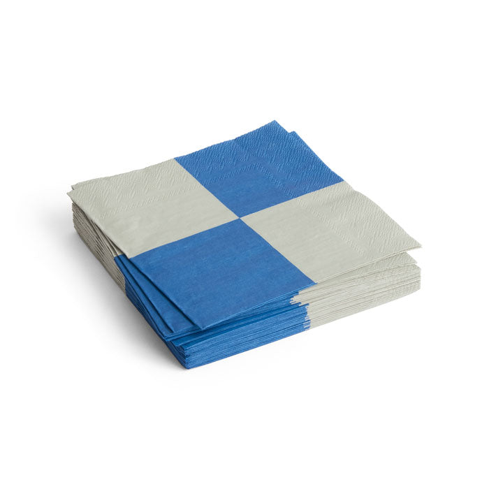 20er Pack Servietten greay and blue L check von HAY – weloveyoulove