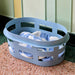 Basket (recycled) small in soft blue von HAY