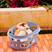 Basket (recycled) small in soft blue von HAY