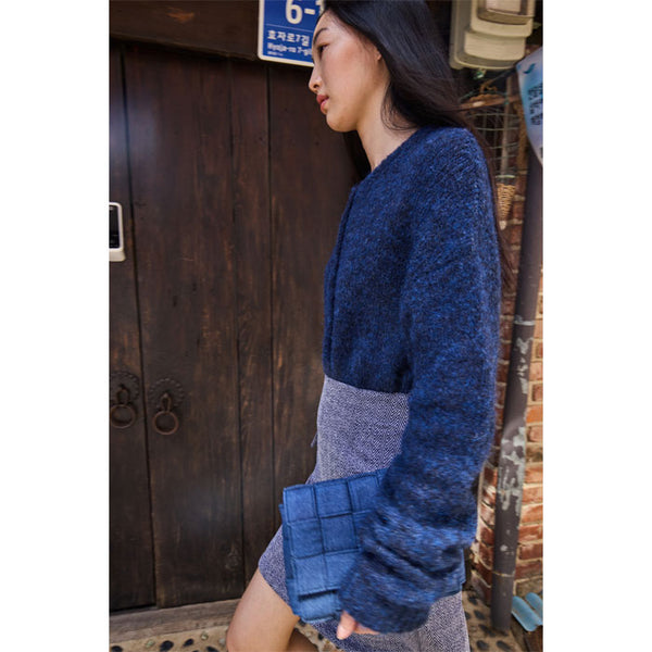 Cardigan «Belablue» in dunkelblau von ICHI