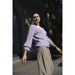 Cardigan «Omea Frill» in lila von b.young