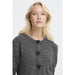kurzärmliger Strickcardigan «Omea» in dunkelgrau von b.young