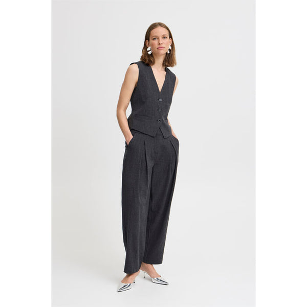Dart-Pants «Danta» in black melange (dunkelgrau) von B.young